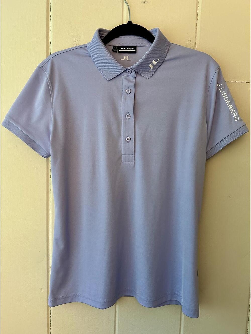 J.Lindeberg Women's Tour Tech Golf Polo in Lavender Size XL